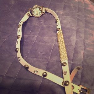 Double Wrap White Watch